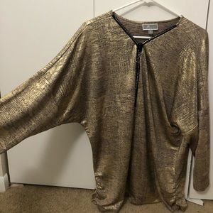 Gold long sleeve top